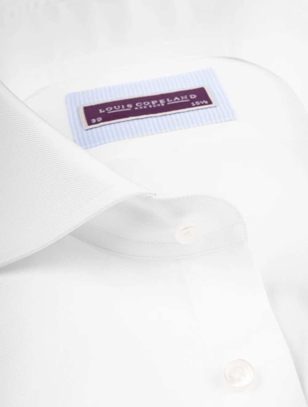 Twill Super Slim Single Cuff Shirt - White - Image 3