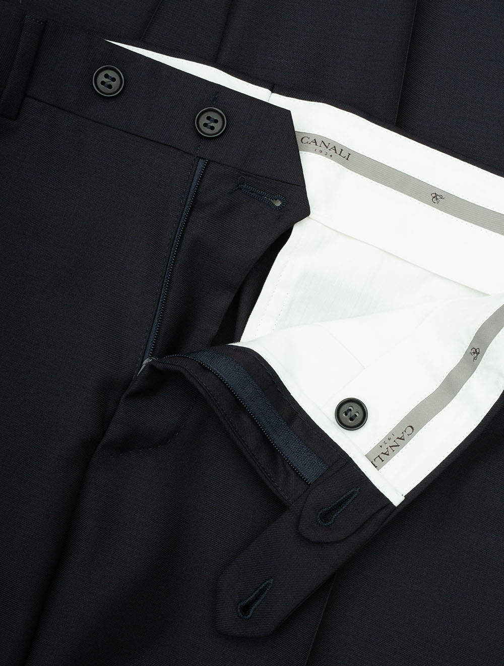 Wool Formal Trousers Navy - Image 6